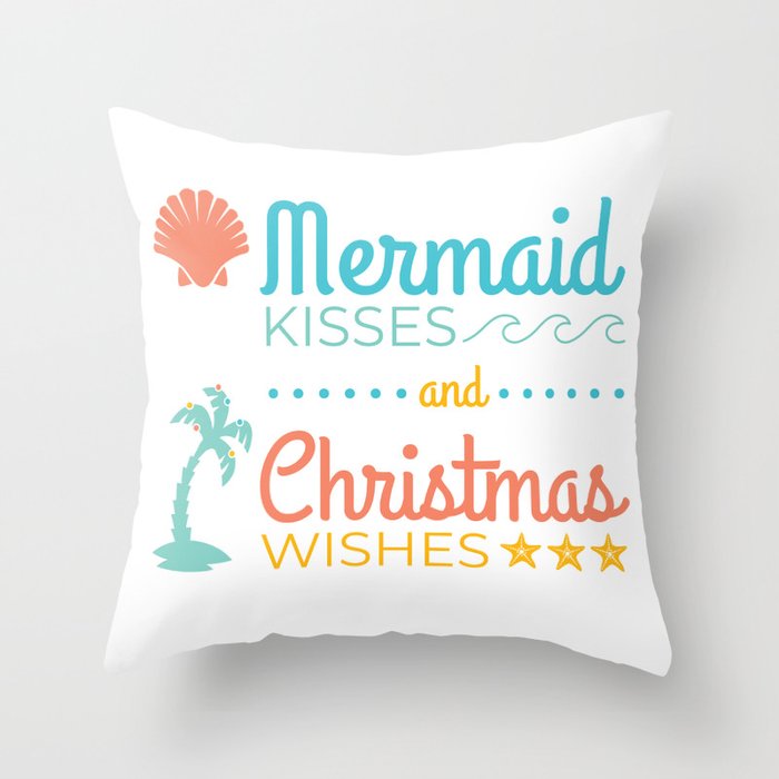 Christmas mermaid pillow sale