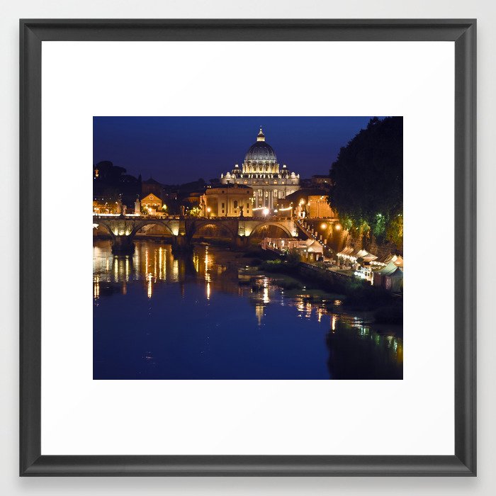 St. Peter's Basilica in Rome Framed Art Print