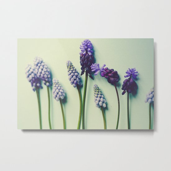 Pretty Blue Flowers Metal Print