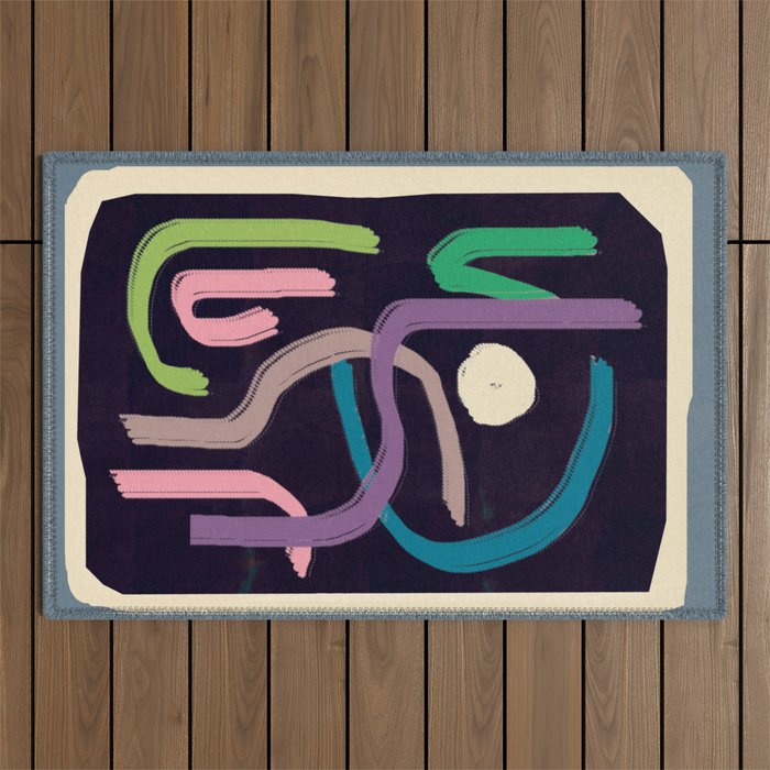 Abstract Line 46 Outdoor Rug