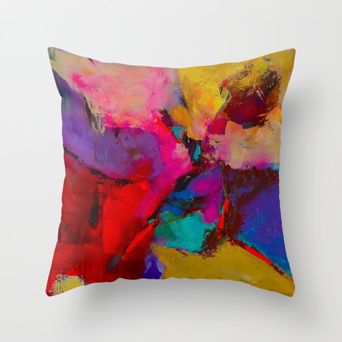 Shades of Colors Throw Pillow