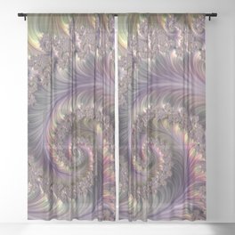 MAGICAL SPIRAL Sheer Curtain