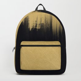Modern Brush strokes Gold Black Design Backpack