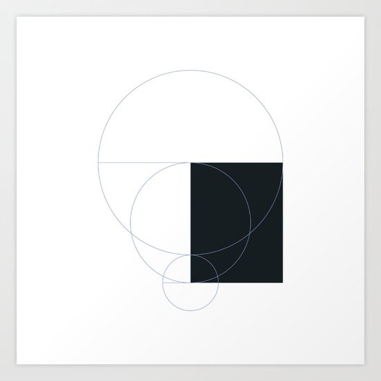 #303 Emptiness – Geometry Daily Art Print