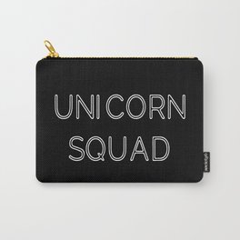 Unicorn Squad - Black and White Carry-All Pouch
