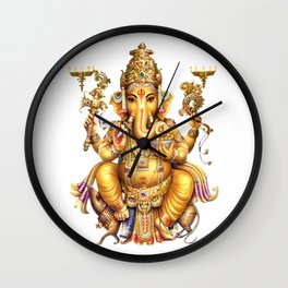 Ganesha - Hindu Wall Clock