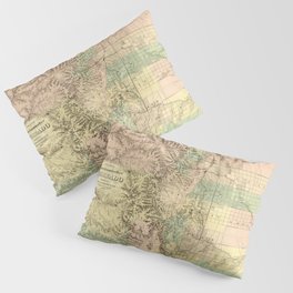 Vintage Map of Colorado (1872) Pillow Sham