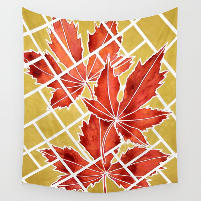 Tessellated - Maple Wall Tapestry