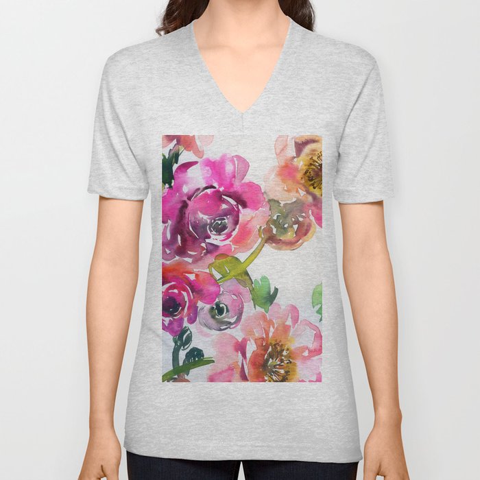 soft roses N.o 1 V Neck T Shirt