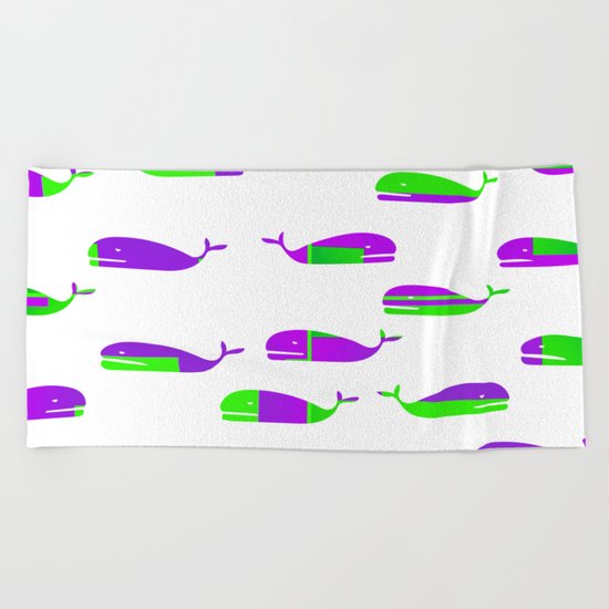 Whales Beach Towel