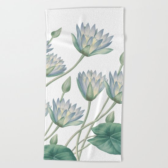 Water Lily Beach Towel