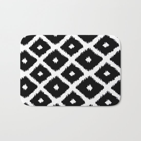 Black and White decor Bath Mat