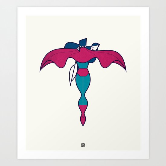 Fly me to the moon Art Print