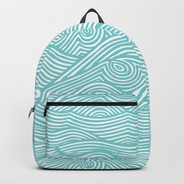 Waves Backpack | Drawing, Illustration, Nature, Vector, Water, Digital, Waves, Graphic Design, Abstract, Pattern 