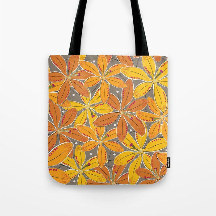 Yellow Lilies Tote Bag