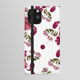 Floral artwork iPhone Wallet Case