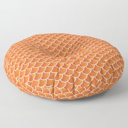 Fish Scales (Orange) Floor Pillow