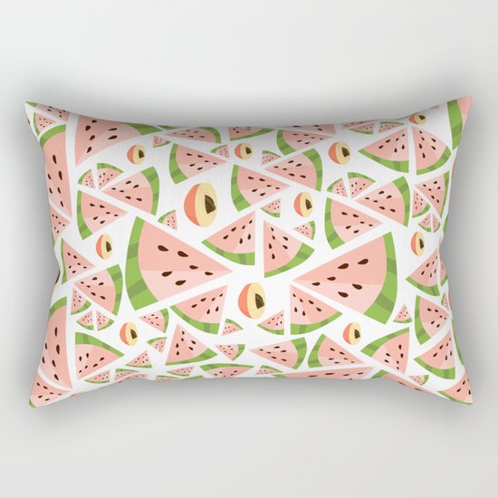 watermelon/peach love Rectangular Pillow