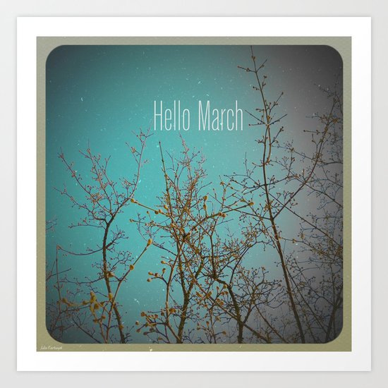 Hello March Art Print
