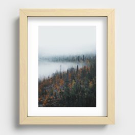Misty Morning Art Print Recessed Framed Print
