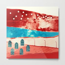 Red landscape Metal Print | Abstract, Love, Nature, Architecture 