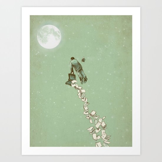 Solitary Flight Art Print