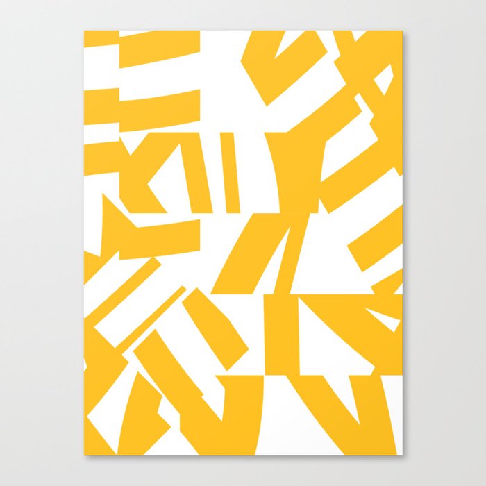 Geometric Pattern 04 Yellow Canvas Print