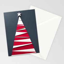 Modern Merry Christmas Tree Stationery Card