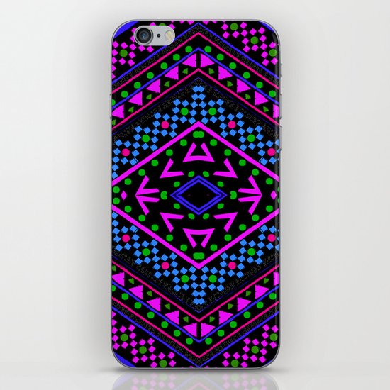 NEON PATTERN iPhone & iPod Skin