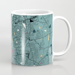 Springfield, Massachusetts - City Map - USA - Terrazzo Aesthetic Mug
