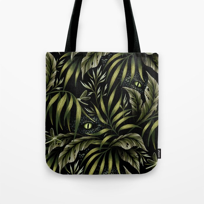 Jurassic Jungle - Camo Green Tote Bag