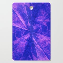 Super Blue and Violet Abstract Splash Burst Artwork Cutting Board