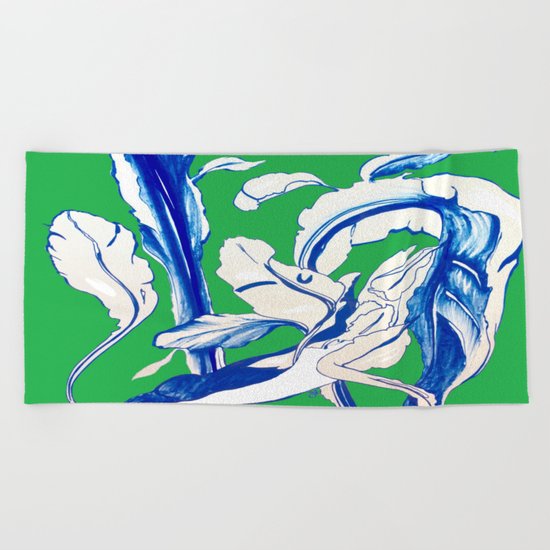 Saint Patrick's Day Succulent Beach Towel