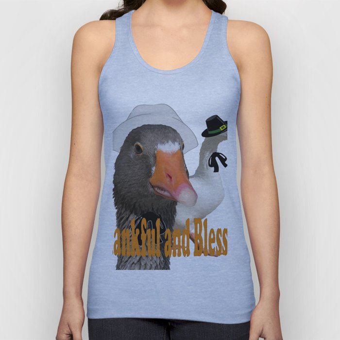Thankful and Blessed Thanksgiving Pilgrims Tank Top