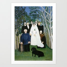 Henri Rousseau, The Wedding Party Art Print