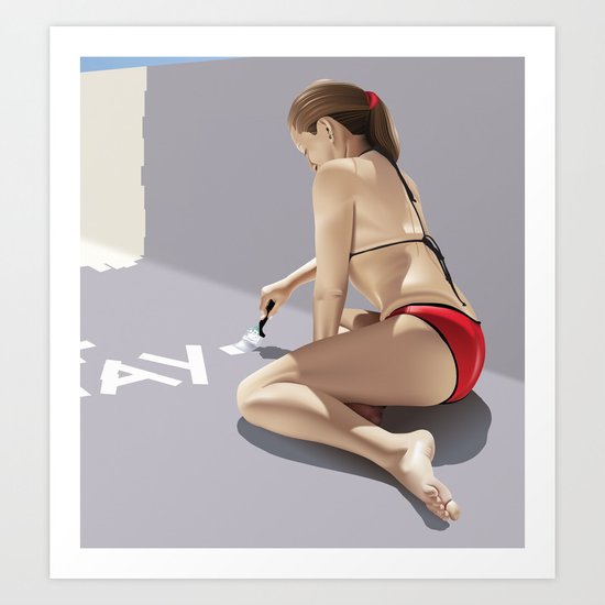 Pool Art Print