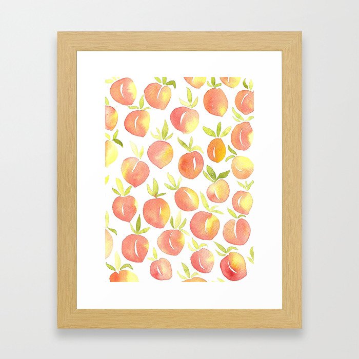 Peaches Framed Art Print