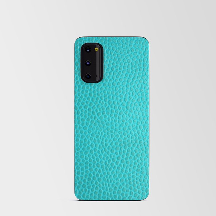 Textured Faux Leather - Turquoise Android Card Case