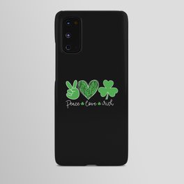 St Patricks Day Women Peace Love Irish Android Case