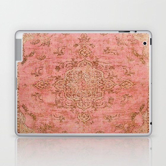 Antique Oriental Persian Kilim Pink Laptop & iPad Skin