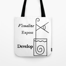 visualize-expose-develop Tote Bag