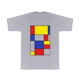 Mondrian #15 T Shirt | Painting, Mondriaan Inspired, Mondrian Inspired, Pop Art, Minimalism, 758, Neoplasticism, Abstractgeometric 