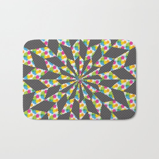 Kaleidoscope - Optical work 4 Bath Mat