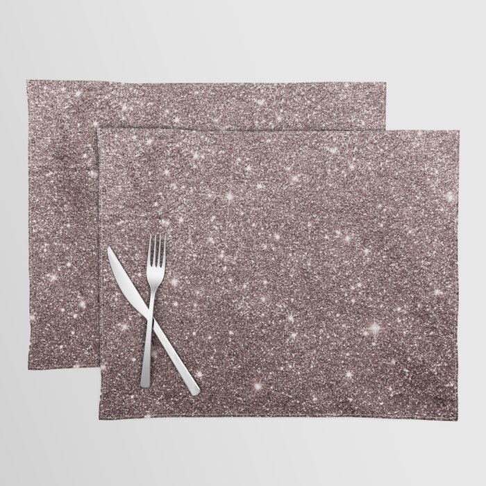 Modern mauve burgundy rose gold glitter Placemat by Pink Water Society6
