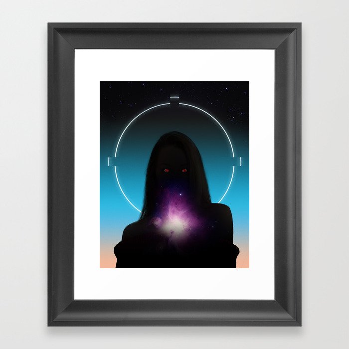 Myst girl Framed Art Print