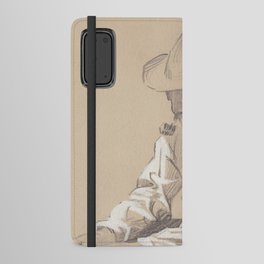 Sitting Cowboy Android Wallet Case