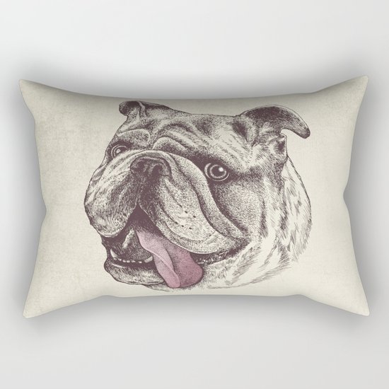 Bulldog King Rectangular Pillow