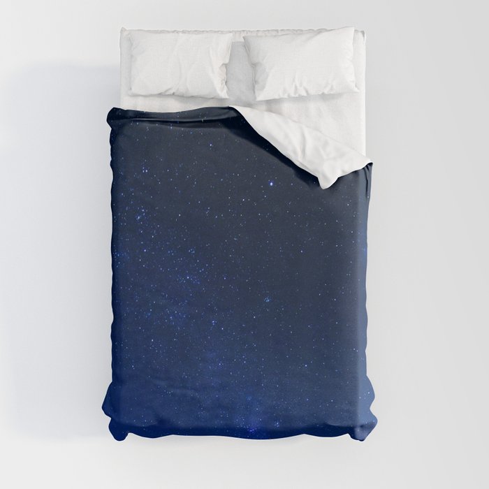 Blue Night Sky (Color) Duvet Cover