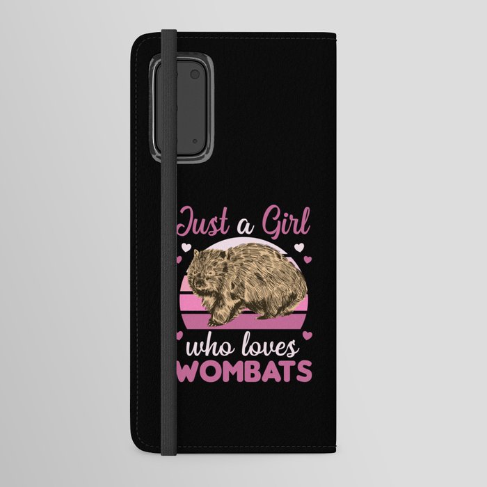Just A Girl Who Loves Wombats - Cute Wombat Android Wallet Case