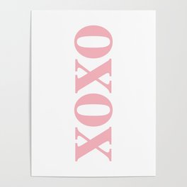 Coral XOXO Poster